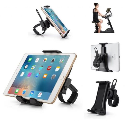 spin bike mount for ipad or iphone. low budget Peloton alternative
